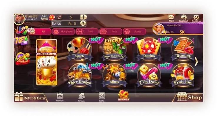 3 Patti Blue Game Modes - Dragon Tiger, Mines, Rummy, 7 Up Down 2026